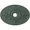 Ekena Millwork Alexa Medallion (Canopies up to 5 5/8"), 30 3/4"W x 21 1/4"H x 3 7/8"ID x 1 5/8"P, Cloud Burst CM21X30ALCBF - alternate 1